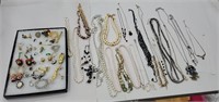 Group of necklaces and miscellaneous jewelry