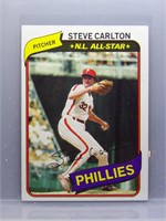 Steve Carlton 1980 Topps Burger King