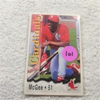 2-1996 St. Louis Cardinals Police Willie McGee