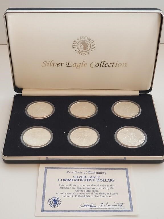 AH- 1992 to 1997 Silver Eagle Dollar Collection