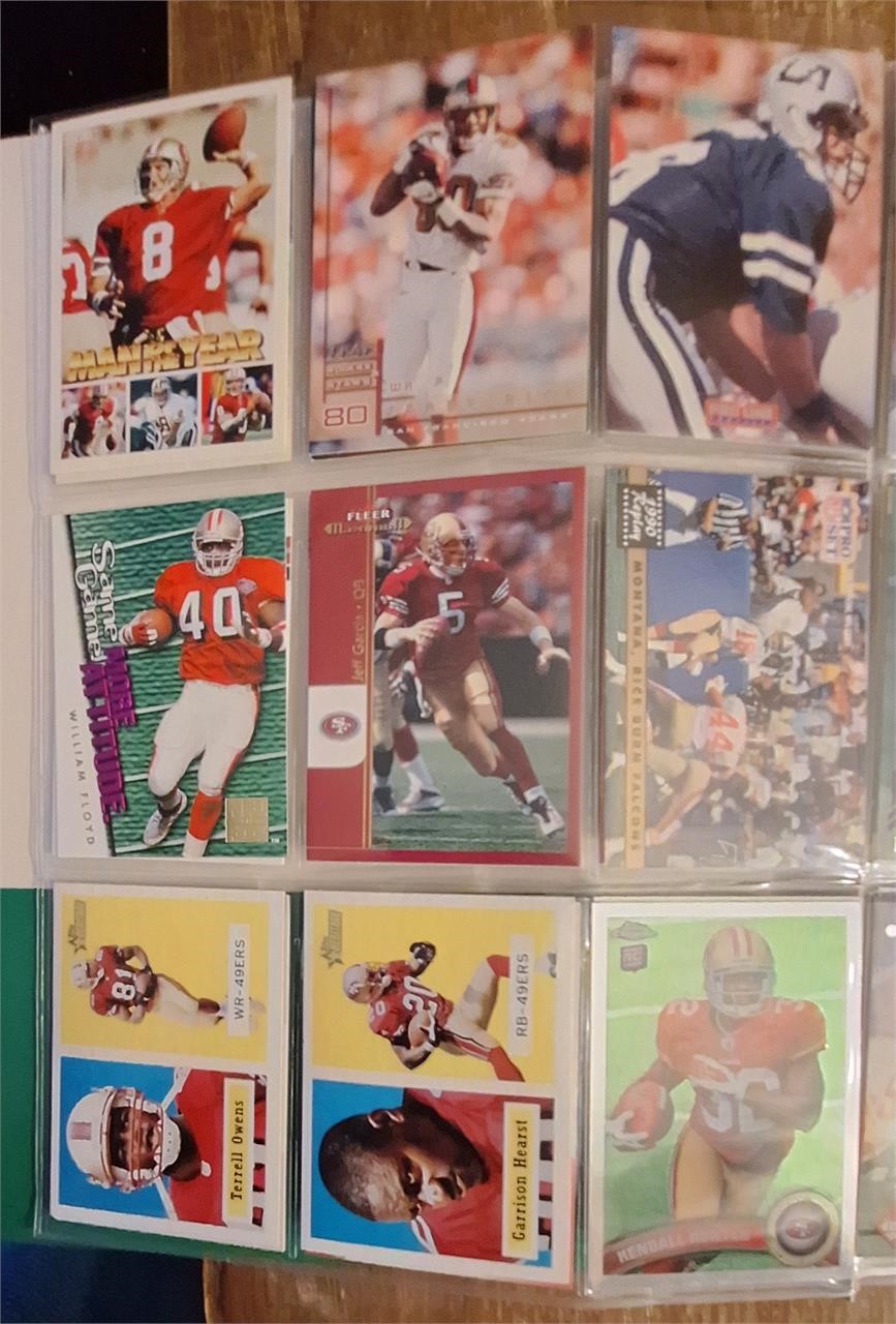 SF 49ers NFL card collection