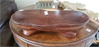 Fabulous wood handcrafted console bowl 20.5"