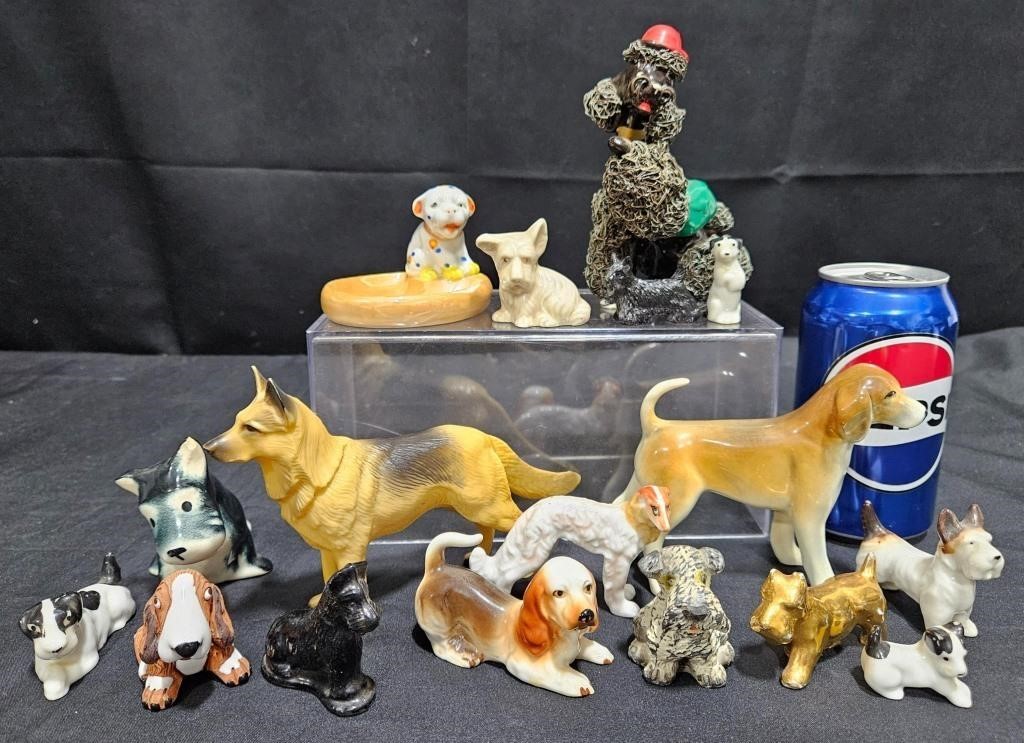 Lot of Dog Figurines - Leps Peru Hound +