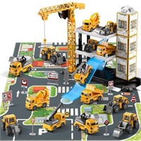 TEMI Construction Truck Toys for 3 4 5 6 Year Old