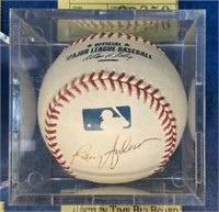 LARRY ANDERSON AUTOGRAPHED BASEBALL W/ CARD
