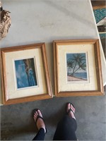 Framed beach scenes