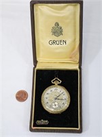 1926 14K Gold Filled Gruen Pocket Watch