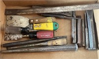Variety of punches and chisels