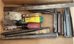 Variety of punches and chisels