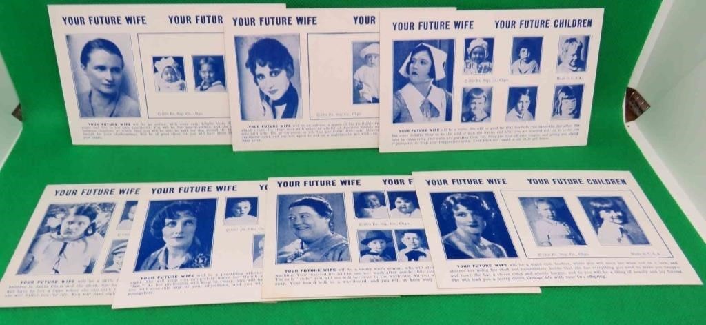 7x 1933 Arcade Vending Machine Cards Your Future