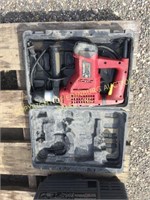 CHICAGO ELECTRIC HAMMER DRILL IN BLACK POLY CASE