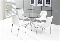 KLIVING DT-811 WESTON GLASS TABLE - TABLE ONLY