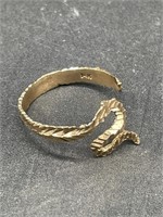 Vintage 14K Gold Victorian Style Serpent Ring