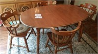 Tell City Oval Maple Table & 4 Chairs,
