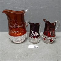 Red Ruby Flash Souvenir Pitchers