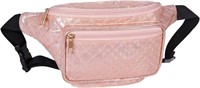 Geestock Reflective Pink Fanny Pack