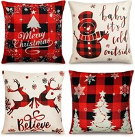 TDHDIKE Christmas Pillow Covers 18Ã—18 Inch