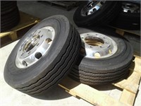 (2) Goodyear 265/70R19.5 Steer Tires