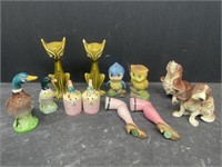 6 Sets of vintage collectible salt and pepper