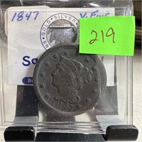 1847 LARGE CENT