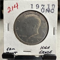 1971-D UNC GEM MINT JFK HALF DOLLAR