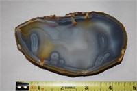Slab of Brazilian Agate Paperweight w/ Note