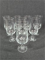 8 Piece Oneida Glass Goblet Set