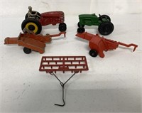 lot of 5 2-Tractors,2-Balers,Disc