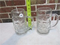 2 Bar Mugs 8" Tall