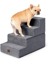 $70 18” 4-Step Pet Stairs Grey