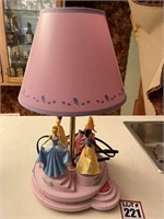 Child's Cinderella table lamp