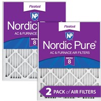 Nordic Pure 20x30x1 (19 5/8 x 29 5/8 x 3/4) Pleate