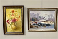 AUDREY MOFFETT & COLLING STILL LIFE PAINTINGS PLUS