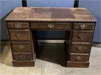 Antique Kneehole Desk 44"x23”x29.5”