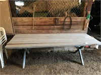 Wooden Picnic Table - With 2 Benches-