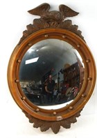 A Vintage Bullseye Mirror with American Eagle