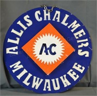 Allis Chalmers Milwaukee Metal Circle Sign