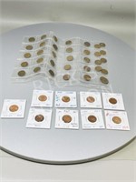 44 Canadian copper pennies
