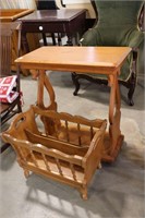 SIDE TABLE AND MAGAZINE RACK