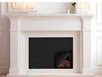 Indoor fireplace cover for heat loss 45x34"