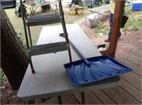 Cosco Metal Folding Step Stool, Poly Snow Shovel
