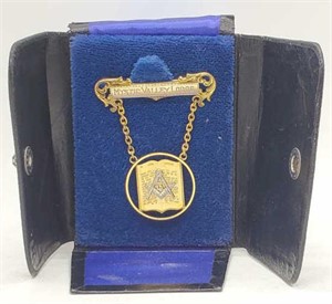 14K Gold Masonic Pin Pendant