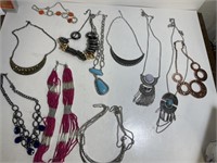 Large lot of NOS costume Jewelry necklaces