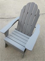 Gray Folding Polyurethane Adirondack Chair