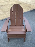 Brown Folding Polyurethane Adirondack Chair