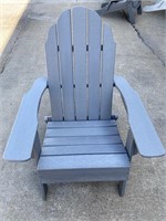 Grey Folding Polyurethane Adirondack Chair