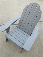 Gray Folding Polyurethane Adirondack Chair