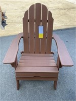 Brown Folding Polyurethane Adirondack Chair