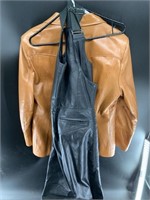 Leather dress coat from Golden Pioneerware size 42