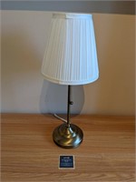 Brushed Bronze Look Shaded Table Lamp